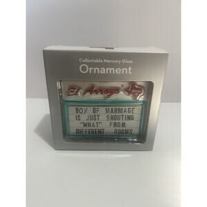 El Arroyo Marquee Sign Christmas Ornament Mercury Glass
